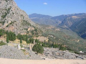 Amphitheatre in Delphi Greece