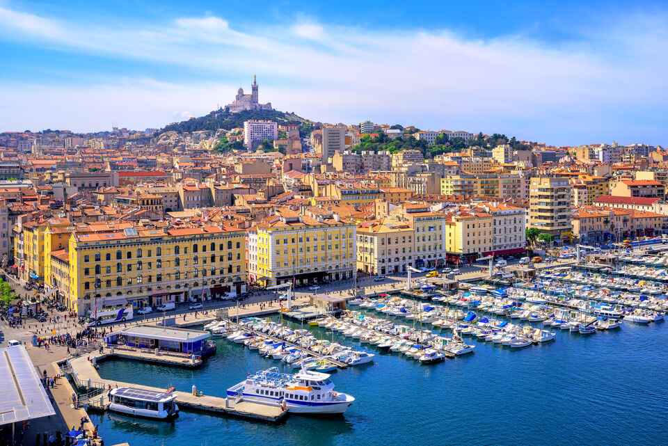 Marina and Hotel in Marseilles, France