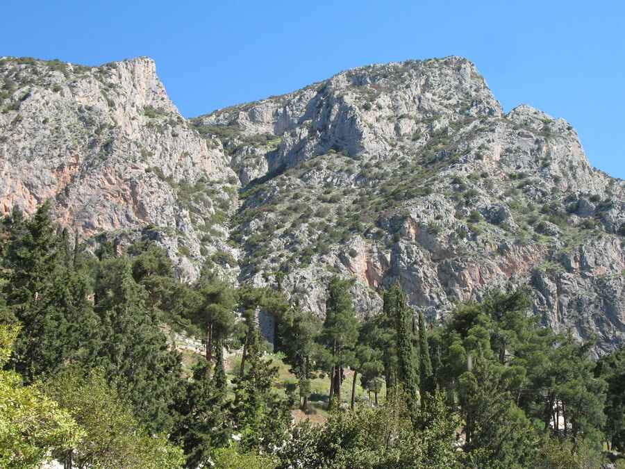 Mountains in Delphi Greece