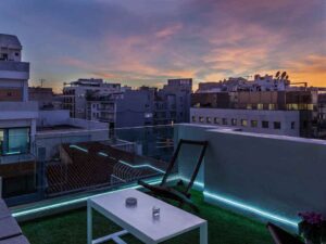 The view from balcony in Athens, Greece